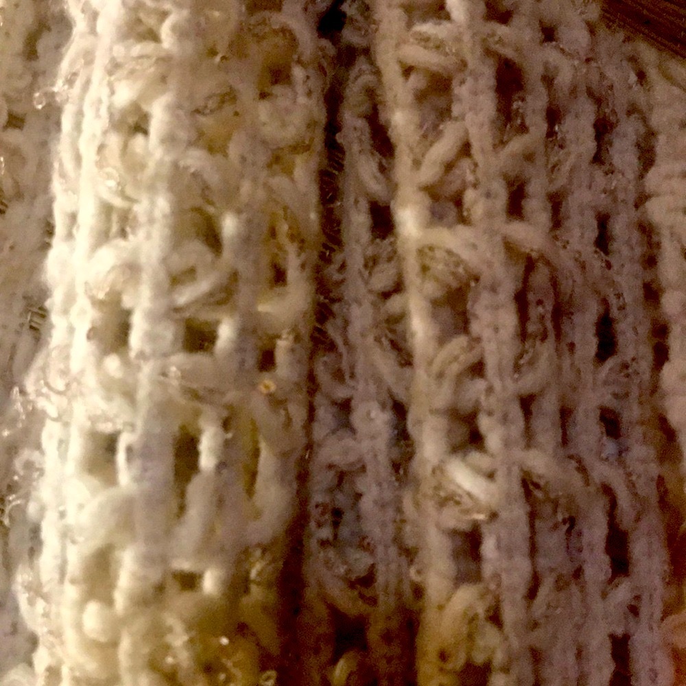 VANILLA scarf/ wrap/ extra long gold thread🌸soft